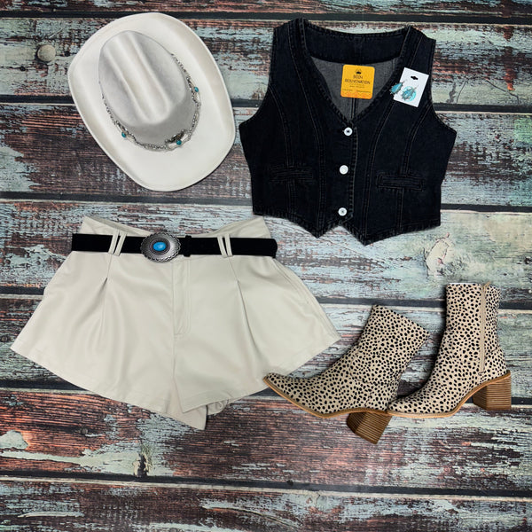 Black Denim Vest