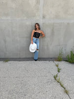 Western Patterned Corset Top
