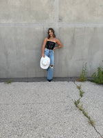 Western Patterned Corset Top