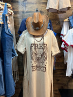"Free Bird" T-Shirt Dress