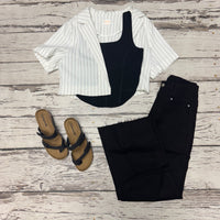 Black Cropped Jean