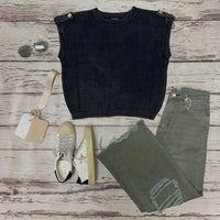 Charcoal Sweater Vest