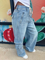 #2 Hidden Light Wash Cargos