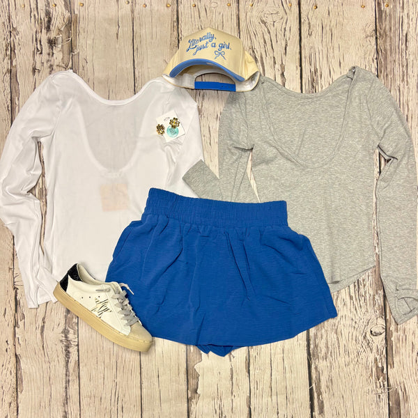 Long Sleeve Low Back Top