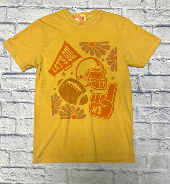 Retro Gold Game Day Tee