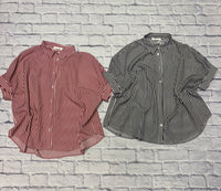 Oversized Striped Button-Ups
