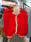 Red Knitted Vest
