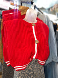 Red Knitted Vest