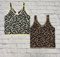 Leopard V-Neck Tank