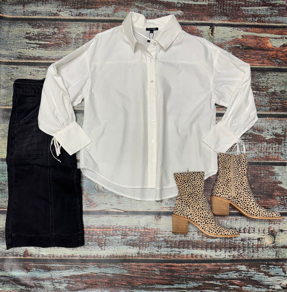 Tied Sleeve Blouse