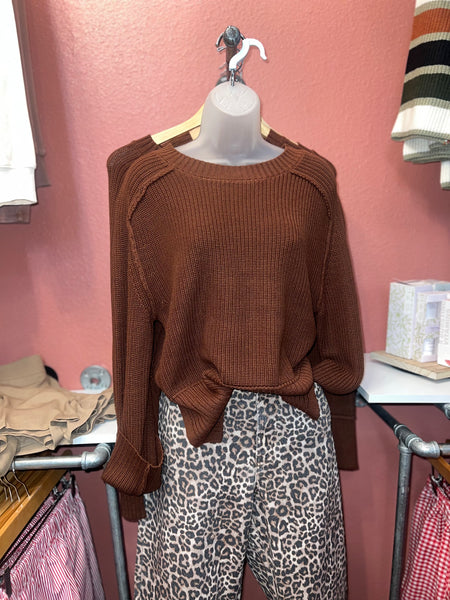 Brown Knitted Sweater