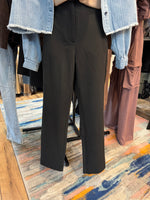 Black Slim-Straight Trousers