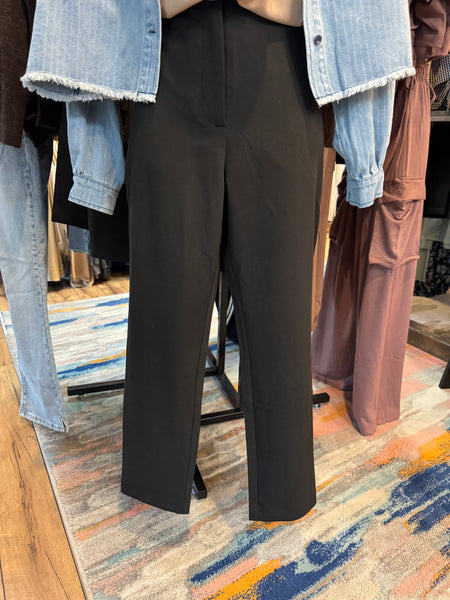 Black Slim-Straight Trousers