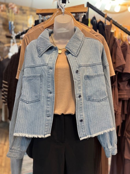 Raw Edge Denim Jacket