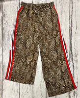 Red Striped Leopard Pants