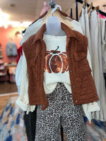 Ivory Knit Pumpkin Sweater