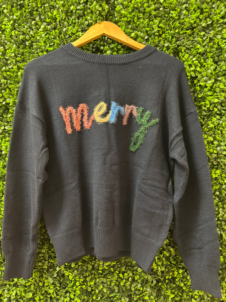 Navy "Merry" Sweater