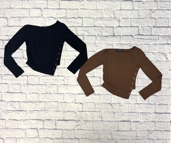 Snap-Button Long Sleeve