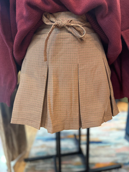 Houndstooth Skirt