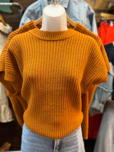 Pumpkin Spice Knit Top
