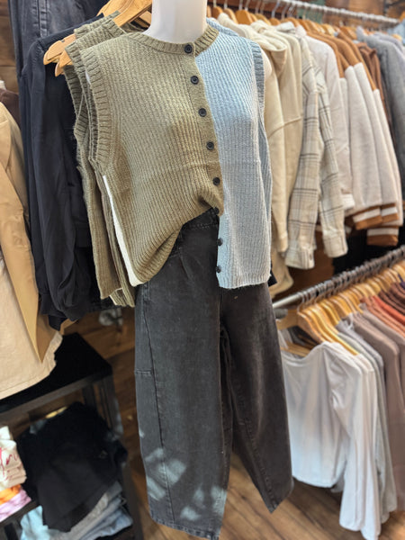Two-Tone Knit Top