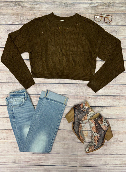 Chocolate short Sweater