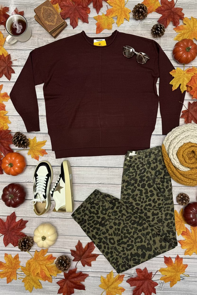 Burgundy Sweater