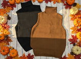 Sleeveless Knitted Turtleneck