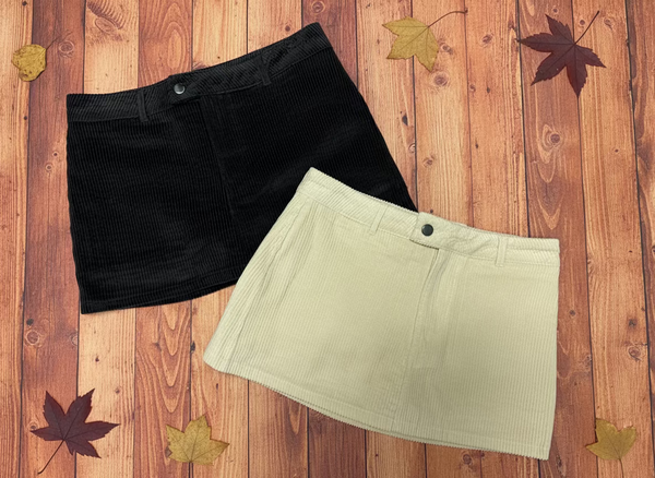 Corduroy Mini Skirt