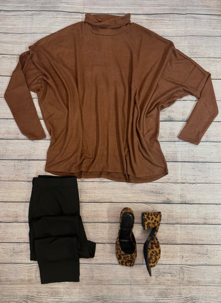 Chestnut Flowy Long Sleeve