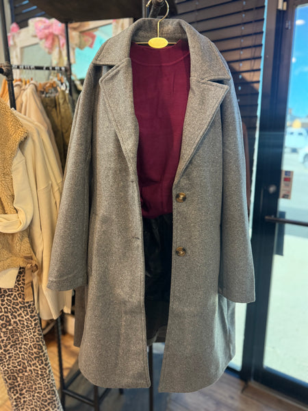 Ash Longline Pea-Coat