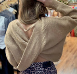 Knit Open Back Sweater