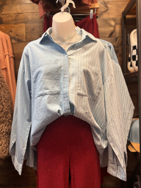 Stripes + Solids Denim Long Sleeve