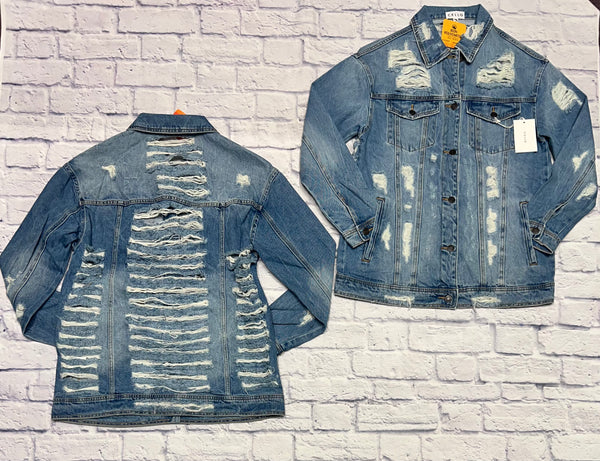 CELLO Distressed Denim Jacket
