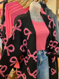 Black Coquette Cardigan