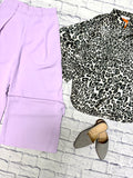 Lilac Wide Leg Trousers
