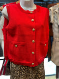 Red + Gold Vest