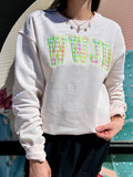 Ivory "WWJD" Crewneck