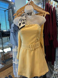Golden Yellow Strapless Dress