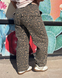RISEN Leopard Barrel Jeans