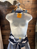 Navy Striped Halter Top