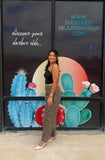 Black One-Shoulder Drape Top