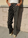 Polka Dot + Striped Pants