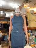 Denim Open Back Dress