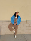 Brown Vintage Jumpsuit