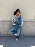 Black Striped Knit Cardigan