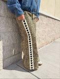 Leopard Heart Lined Pants