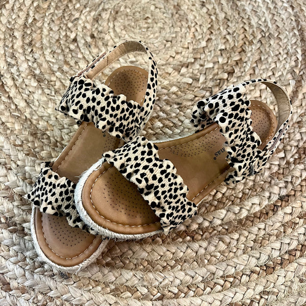 Cheetah Suede Sandals